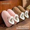 Cozy Corduroy Warm Cotton Slippers Women Men Winter Fuzzy Furry Indoor House Shoes Thick Platform Anti-Slip Plush Footwear