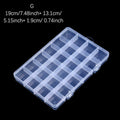 28Grids Transparent Organizer Box Plastic Square Organizers Storage Boxes For Home Makeup Jewelry Accessories Organizer