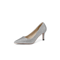 Fashion Glitter Sequins Pointed Toe Stiletto Heels Women Formal Wedding Bridal Evening Party Dress Pumps Footwear
