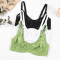 Sexy Women's Lace Bras Plus Size Underwire Underwear Lingerie B-F Cup Sheer BH Tops