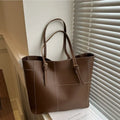 High-quality Leather Large-capacity Commuter Tote Paris New High-level Sense of Fashion Trend Leather Women's Bags Large Bags