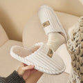 Cozy Women's Fuzzy House Slippers, Plush Lined Winter Indoor Shoes with Non-Slip Sole, Warm Comfy Home Footwear for Fall Winter