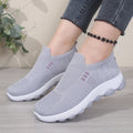 Women's Comfortable Knitted Sock Shoes, Breathable and Platform Sports Shoes, Lightweight Walking Shoes, Mother's Shoes