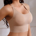 Sports Bra Gathered Shock-absorbing Running Strapless Beautiful Back No Steel Ring Yoga Bra Vest for Women
