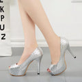 Versatile Waterproof High-Heeled Shoes Women's Spring 2026 New Style Black Thin-Heeled Single Shoes Polyurethane Sole Rubber Upp