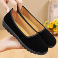2026 Women's Soft Bottom Anti-Slip Spring Summer Breathable Comfortable Beijing Cloth Shoes Formal Casual PVC Outsole Round Toe