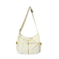 Solid Soft Large Capacity Crossbody Bag Fashion Handbag Tote Bag for Travel