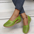 Women's Summer Flat Round Toe Sandals 2023 New Retro Button Sandals Comfy Mary Jane Comfortable Shoes for Women Plus Size 43