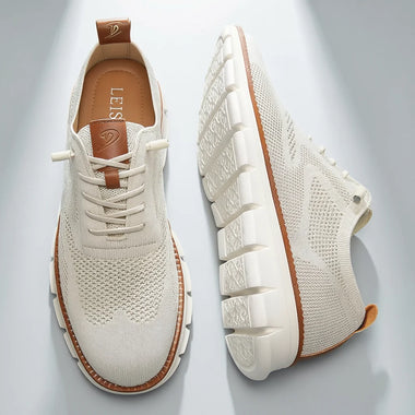 Men's Casual Dress Shoes Fashion Walking Sneakers Mesh Business Oxfords Work Lightweight Soft Sole