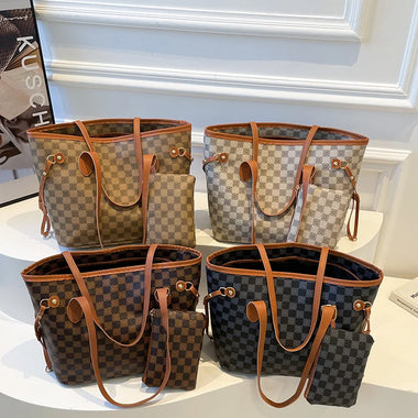 2026 New Women's Bag Tote Bag Simple Fashionable Single Shoulder Bag High-end Large Capacity Shopping Bag