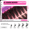GROINNEYA Lashes Cluster Kit  DIY Lash Kit Natural & Effortless DIY Lashes Extensions for Beginners Easy to Apply Makeup