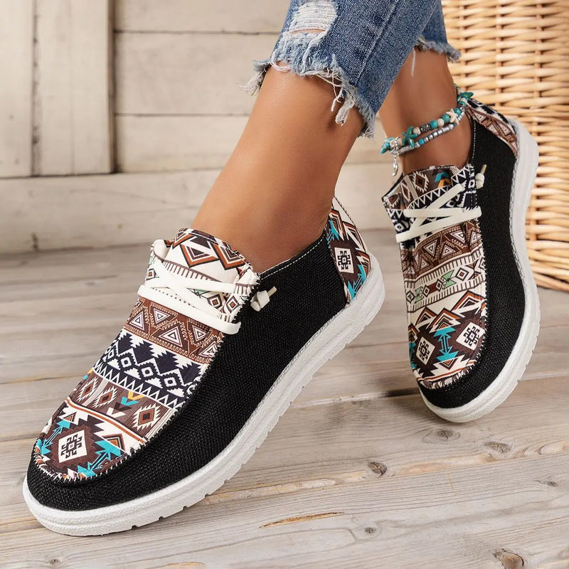 Spring and Autumn Fashion New Women's Round Toe Walking Shoes Color Matching Casual Comfortable Shallow Mouth Thick Sole Sneaker