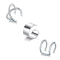Stainless Steel Clip Earrings for Women High Quality Creative Simple C Non-Piercing Ear Clip Cuff Ear Buckle Trend Jewelry Gift