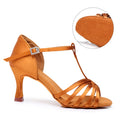 Latin Dance Shoes For Women Dancing Shoes Ladies Ballroom Tango Modern Shoes Standard Salsa Practice Training Heels 5/7.5/8.5cm