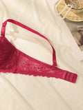 3 Pcs Multiple Colors Underwire Lace Lingerie Women Push Up Bra With Steel Ring Fashion Women Underwear Panty Everyday Bra 2941