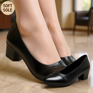 Women's Shoes Mid Heel Spring and Summer Soft Soled Comfortable Anti Slip Fashionable Women's High Heels New Mid Heel Mom Work Women's Shoes 2025