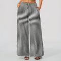 Women's Yoga Pants High Waist Flared Yoga Pants Women's Stripes Gym Fitness Bell-bottoms Trousers Female Workout Runing Sports Wide Leg Yoga Pants