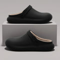 Winter Waterproof Clogs Men Women Cozy Plush Liner Soft House Slippers Thick Cushion Sole Anti Slip Indoor Outdoor Daily Shoes