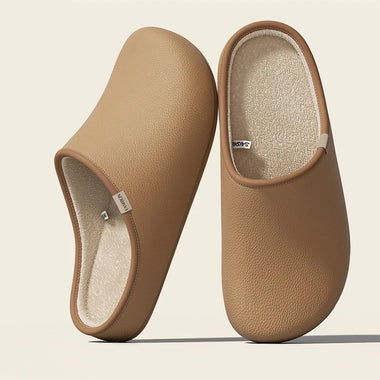 Lightweight Waterproof Warm Home Mules Shoes Women Plush Size 45 Non Slip Plush House Slippers Indoor Outdoor Soft Sole Shoes