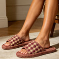 Indoor Home Slippers Fashion Cotton Floral Floor Shoes Lightweight Bedroom Shoes Anislip Women Slippers Soft Bottom