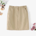 ZANZEA Women Fashion OL Pencil Skirts Elegant Commute Solid Color High Waist Mini Skirt 2024 Summer Casual Office Wear Jupes