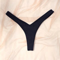 Sexy Low-rise Thong Breathable Cotton Crotch Antibacterial Women Thong Soild Color Sexy Female Lingerie Women Panties Underwear
