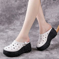 Woman Slippers Thick Platform Sandals Outside Slides Casual Shoes for Women New Style Natural Skin On Sale High Quality
