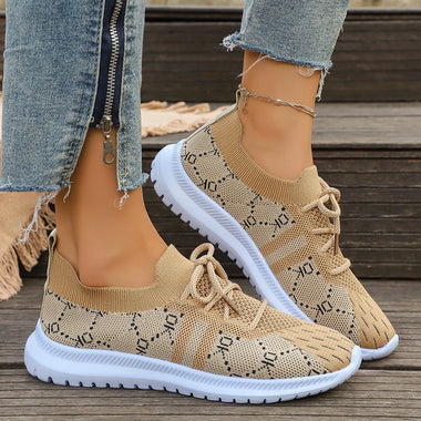 Designer shoes Women's Casual Flats Sports Shoes Mesh Breathable Trainers Ladies Shoes Platform Female Sneakers for Women Mesh