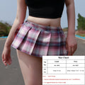 Ultrashort Jk Skirts Plaid Cosplay Skirt Porn Summer Schoolgirl Pleated Skirts Japanese Style Women Clubwear Sexy Mini Skirt