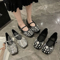 High Quality 2025 Women Flats Shoes Women Loafers Platform Slippers Shiny Women's Casual Shoes Ballet Shoes Bling Mules Shoe