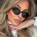 Sunglasses Myopia Customized Oval Rice Nail Simple Retro Fashion Sunglasses Myopia Sunglasses Can Be Customized Degree 0~-6.0