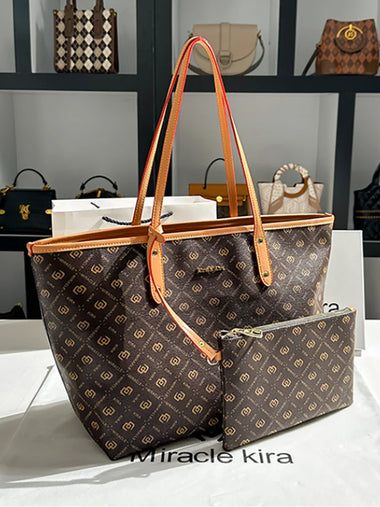 2026 New Women's Bag Tote Bag Simple Fashionable Single Shoulder Bag High-end Large Capacity Shopping Bag