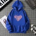 2025Winter Women's Hoodie Solid Color Print Unisex style Double Pockets Sweatshirts Outerwear Plus-Size Women's Clothing CYXX235