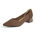 Square heel casual shoes for women, flying woven single shoes