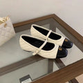 2026 Women's Casual New Single Shoes Color Matching Flat Soles Spring Comfortable and Versatile High-end Flat Shoes