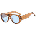 New Vintage Oversized Oval Sunglasses Women Men Fashion Brand Designer Gradient Sun Glasses Ladies Trendy Sexy Shades UV400