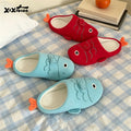 XIXITIAO Women's Cartoon Indoor Slippers Autumn Winter Fashion Festive Cute Red Carp Light Home Closed-toe Flats Anti-slip Shoes