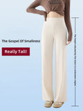 2026 New High Waist Stretch Drapey Straight Yoga Pants Loose Slimming Breathable Comfortable Sports Fitness Casual Sweatpants