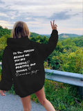 2026 new To The Person Behind Me You Are Amaeing Women Hooded Sweatshirts Autumn Winter Warm Casual Hoodie Harajuku Casual Tops