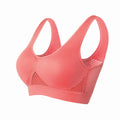 Women Sport Bra S-6XL Hollow Out Women Sport Bra Fitness Yoga Running Vest Underwear Padded Crop Tops Underwear wireless gym top bras Breathable