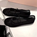 2025 summer lace mesh flats women round toe elastic band mary janes shoes breathable moccasins women transparent soft loafers