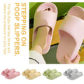 Unisex Bathroom Slippers Cloud Cushion Slides Summer Flat Sandals Thick Platform Shoes Man Indoor Non-Slip Couple Flip Flops