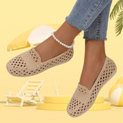 New Summer Fashionable and Comfortable Hollow Women's Flat Shoes Casual Outer Wear Non-slip Fashionable Toe-cap Sandals