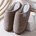 Winter Warm Slippers Plush Corduroy House Slippers Non Slip Indoor Home Cotton Shoes for Women Men Autumn Winter Couples