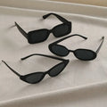 3/4PCS Unisex Cat Eye Round Square Plastic Frame Fashion Sunglasses for Outdoor Travel Hiking Sun Glasses for Men Women