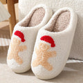 Christmas Plush Slippers Bulk Order - Winter House Shoes for Women & Couples, Cozy Non-Slip Indoor Slides with Festive Design