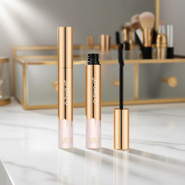 Makeup Eyelash Mascara O.TWO.O 3D Mascara Lengthening Black Lash Eyelash Extension Eye Lashes Brush Beauty Makeup Long-wearing Gold Color Mascara