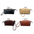 Large Capacity Vegetable Tanned Leather Handbag Simple Design Lightweight Shell Clutch Bag Light Luxury Mobile Phone Bag