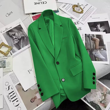 Women Blazer 2026 New Fashion Korean Spring Autumn Long Sleeve Elegant Blazers Lady Office Jackets Coat Female Suit Tops