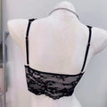 New White Lace Bras Deep V Neck Gathered Design Bra without steel ring No Steel Ring French Lace Lingerie for Everyday Wear